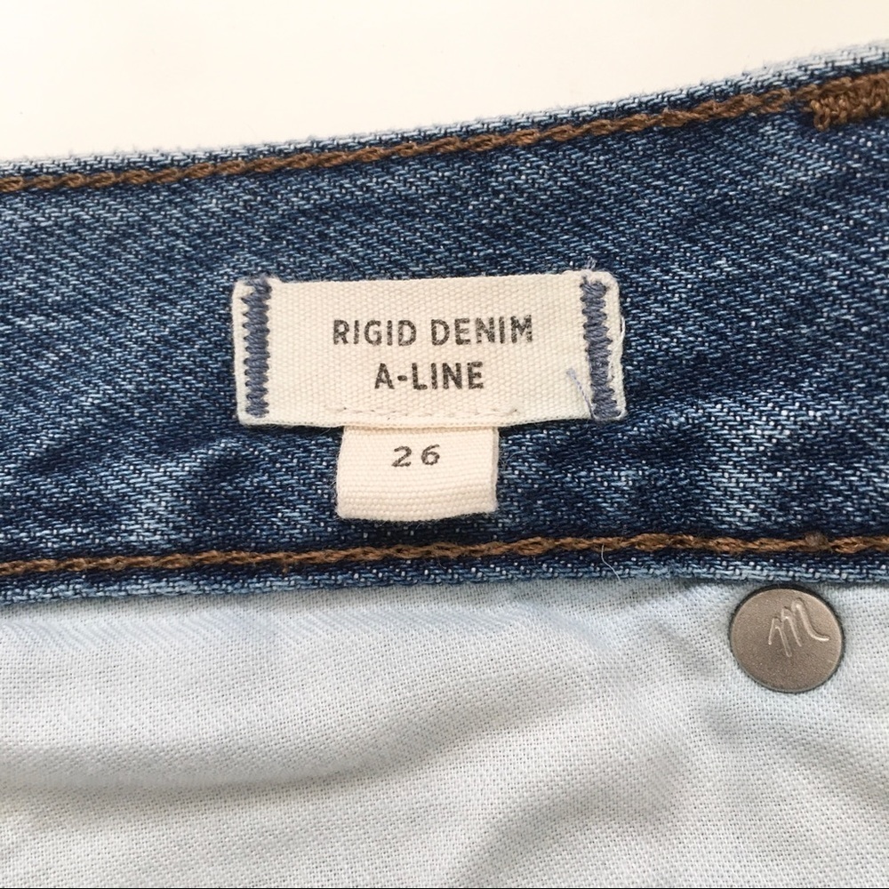 Madewell Rigid A-Line Denim Mini Skirt - Picture 10 of 13